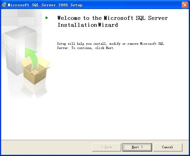 SQL Server 2005安装界面