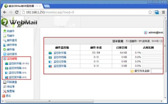 查看监控邮件